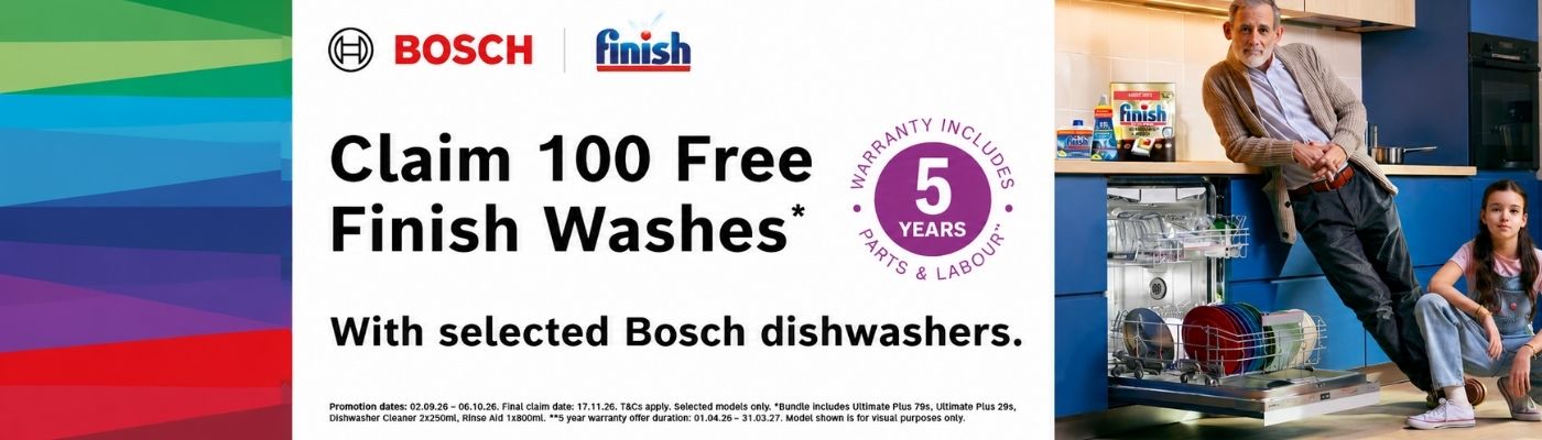 Bosch Claim 100 Free Finish Washes