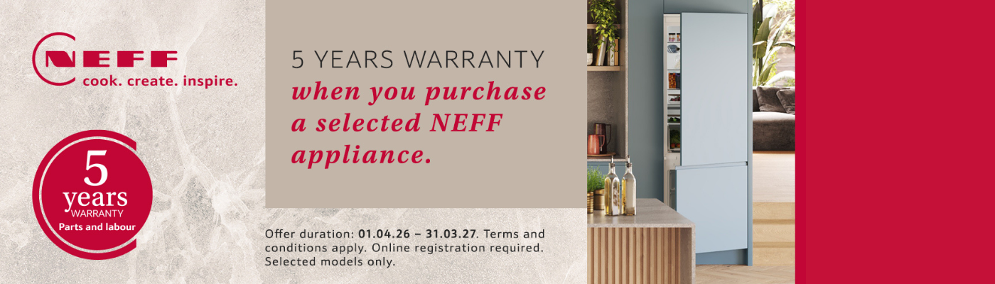 NEFF 5 Year Warranty