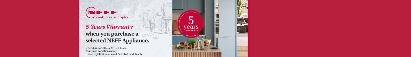 NEFF 5 Year Warranty