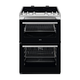 Aeg CCX6501ACM 60Cm Freestanding Cooker, Ceramic 4 Zone, Stainless Steel & Black