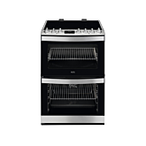 Aeg CIB6734ACM 60Cm Freestanding Induction Cooker, Catalytic Cleaning Oven Liners