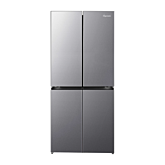 Fridgemaster MQ79395ES 4-Door American Fridge Freezer, Silver, 79.4Cm Wide, Frost Free Freezer