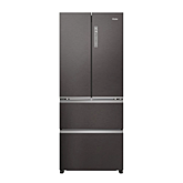 Haier HFR3718ENMD 4 Door Fridge Freezer, 70Cm, Dark Inox, Frost Free