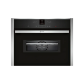 Neff C17MR02N0B Combi Oven + Microwave - N70 Range - Black with Stainless Steel trim