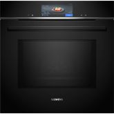 Siemens HM778GMB1B 59.4 cm Built In Electric Single Oven with Microwave Function - Black