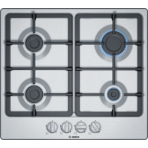 Bosch PGP6B5B90 Built In Gas Hob - Stainless Steel - 60Cm, 4 Burners,