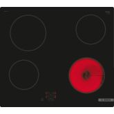 Bosch PKE61RAA8B Ceramic 60cm Hob, Touch Control - Black Glass