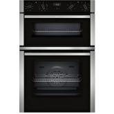 Neff U1ACE2AN3B Double Built In Oven - Stainless Steel & Black