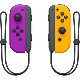 Nintendo Switch Joy Con Pair Neon Purple / Orange Controller Set
