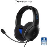 PDP LVL50 Stereo Wired Headset With Mic for PS5, PS4 and PC - black
