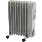 Status International OFH9-2000WT1PKB Oil Filled Heater 2Kw with timer - White