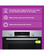Bosch HQA534BS3B Single Oven - Series 4 - Steam Function - Stainless Steel