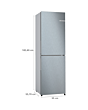 Bosch KGN27NLEAG 182x55Cm Frost Free Fridge Freezer - Silver
