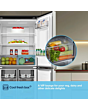 Fridgemaster MQ79395ES 4-Door American Fridge Freezer, Silver, 79.4Cm Wide, Frost Free Freezer