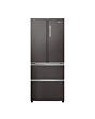Haier HFR3718ENMD 4 Door Fridge Freezer, 70Cm, Dark Inox, Frost Free