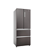 Haier HFR3718ENMD 4 Door Fridge Freezer, 70Cm, Dark Inox, Frost Free