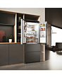Haier HFR3718ENMD 4 Door Fridge Freezer, 70Cm, Dark Inox, Frost Free