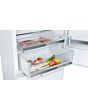 KGE49AWCAG, Free-standing fridge-freezer with freezer at bottom