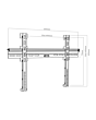 PPS Distribution TTD-604-FLP TV Wall Bracket, Fixed 32-70 Inch
