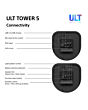 Sony SRSULT500.CEL Wireless ULT Tower 5 Deep Bass Party Speaker with DJ Input - Black