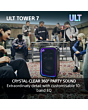 Sony SRSULT700.CEL Wireless ULT Tower 7 Deep Bass Party Speaker with 360 Party sound + DJ Input - Bl
