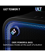 Sony SRSULT700.CEL Wireless ULT Tower 7 Deep Bass Party Speaker with 360 Party sound + DJ Input - Bl