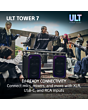 Sony SRSULT700.CEL Wireless ULT Tower 7 Deep Bass Party Speaker with 360 Party sound + DJ Input - Bl