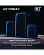 Sony SRSULT700.CEL Wireless ULT Tower 7 Deep Bass Party Speaker with 360 Party sound + DJ Input - Bl