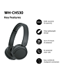 Sony WHCH530B.CE7 Wireless Over ear headphones - Black