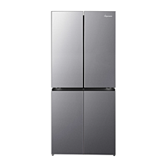 Fridgemaster MQ79395ES 4-Door American Fridge Freezer, Silver, 79.4Cm Wide, Frost Free Freezer