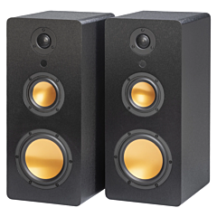 Mitchell Acoustics USTREAM THREE Active stereo wireless Speakers - Black