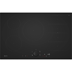 Neff T68NUV4A0 80cm Flex Induction Hob N90 - Matt Black Design glass, Red/White Display, Anthracite 