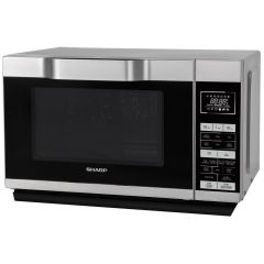 Sharp R861SLM Combi Flat Bed Microwave 900W 25ltr - Black/Silver