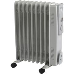 Status International OFH9-2000WT1PKB Oil Filled Heater 2Kw with timer - White