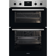 Zanussi ZKCXL3X1 56cm Built In Electric Double Oven - Stainless Steel