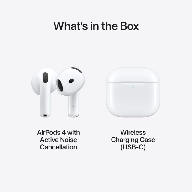 Apple MXP93ZM/A Airpods 4 with Active Noise Cancellation