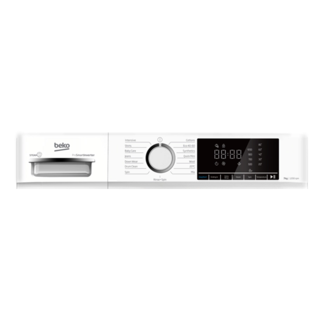 Beko BWC7121W Washing Machine - Freestanding - 7Kg Capacity - 1200Rpm - White