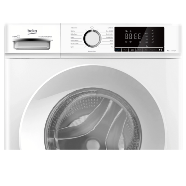 Beko BWC8121W Washing Machine - Freestanding - 8Kg Capacity - 1200Rpm - White 