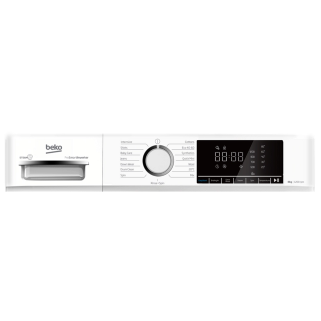 Beko BWC8121W Washing Machine - Freestanding - 8Kg Capacity - 1200Rpm - White 