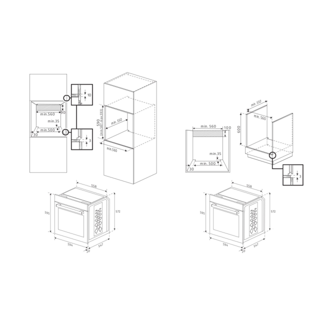 Beko CIFY81X AeroPerfect CIFY81X 60cm Built in RecycledNet Single Fan Oven - Stainless Steel