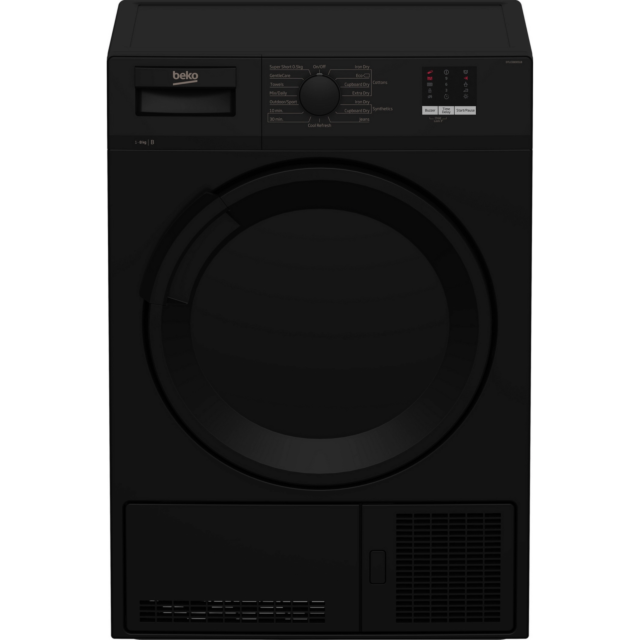 Beko DTLCE80051B Tumble Dryer - Black, 8Kg Condenser