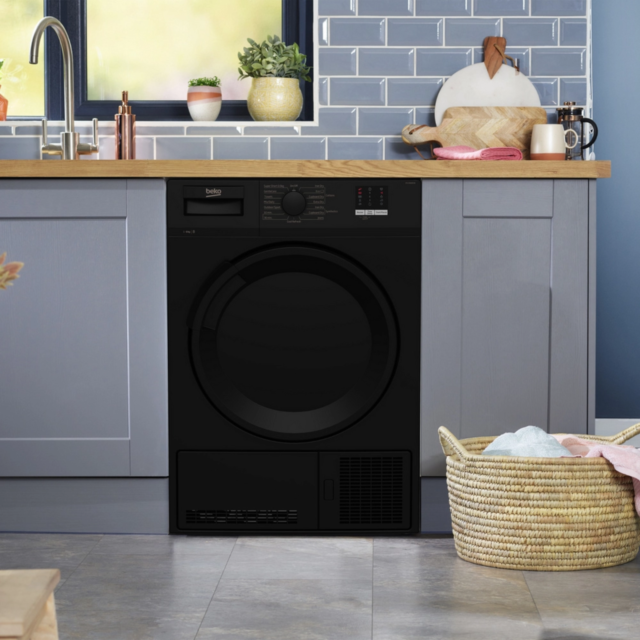 Beko DTLCE80051B Tumble Dryer - Black, 8Kg Condenser