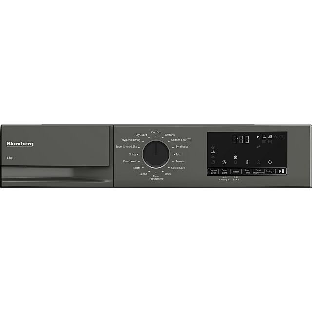 Blomberg LTA18321G 8kg Heat Pump Tumble Dryer - Graphite