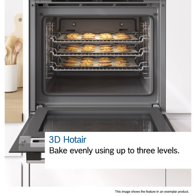 Bosch HQA534BS3B Single Oven - Series 4 - Steam Function - Stainless Steel