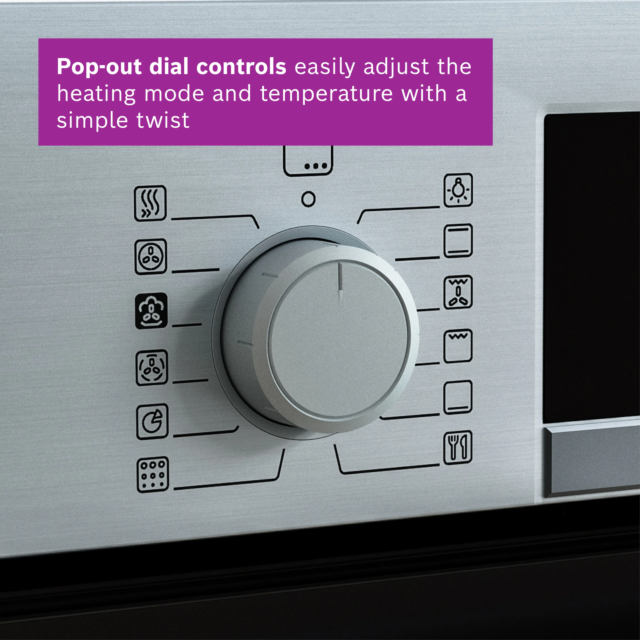 Bosch HQA534BS3B Single Oven - Series 4 - Steam Function - Stainless Steel