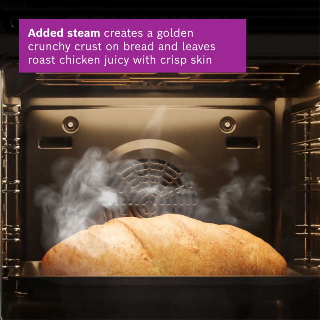 Bosch HQA534BS3B Single Oven - Series 4 - Steam Function - Stainless Steel