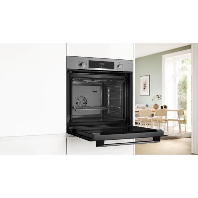 Bosch HQA534BS3B Single Oven - Series 4 - Steam Function - Stainless Steel