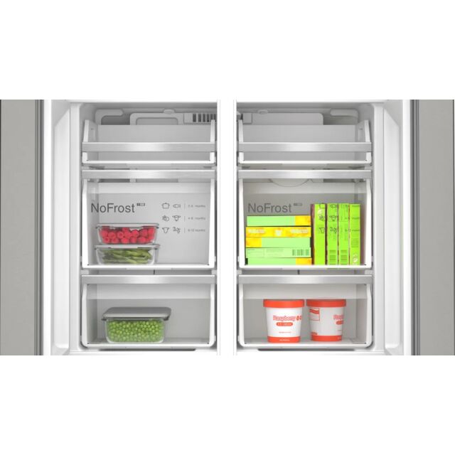 Bosch KFD96APEA 90.5cm Plumbed No Frost American Fridge Freezer - Stainless Steel