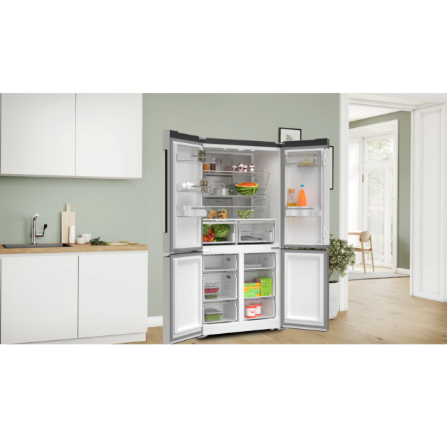 Bosch KFN96APEAG Multi Door American Fridge Freezer, Inox Steel No Frost