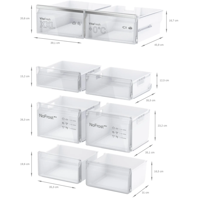Bosch KFN96APEAG Multi Door American Fridge Freezer, Inox Steel No Frost